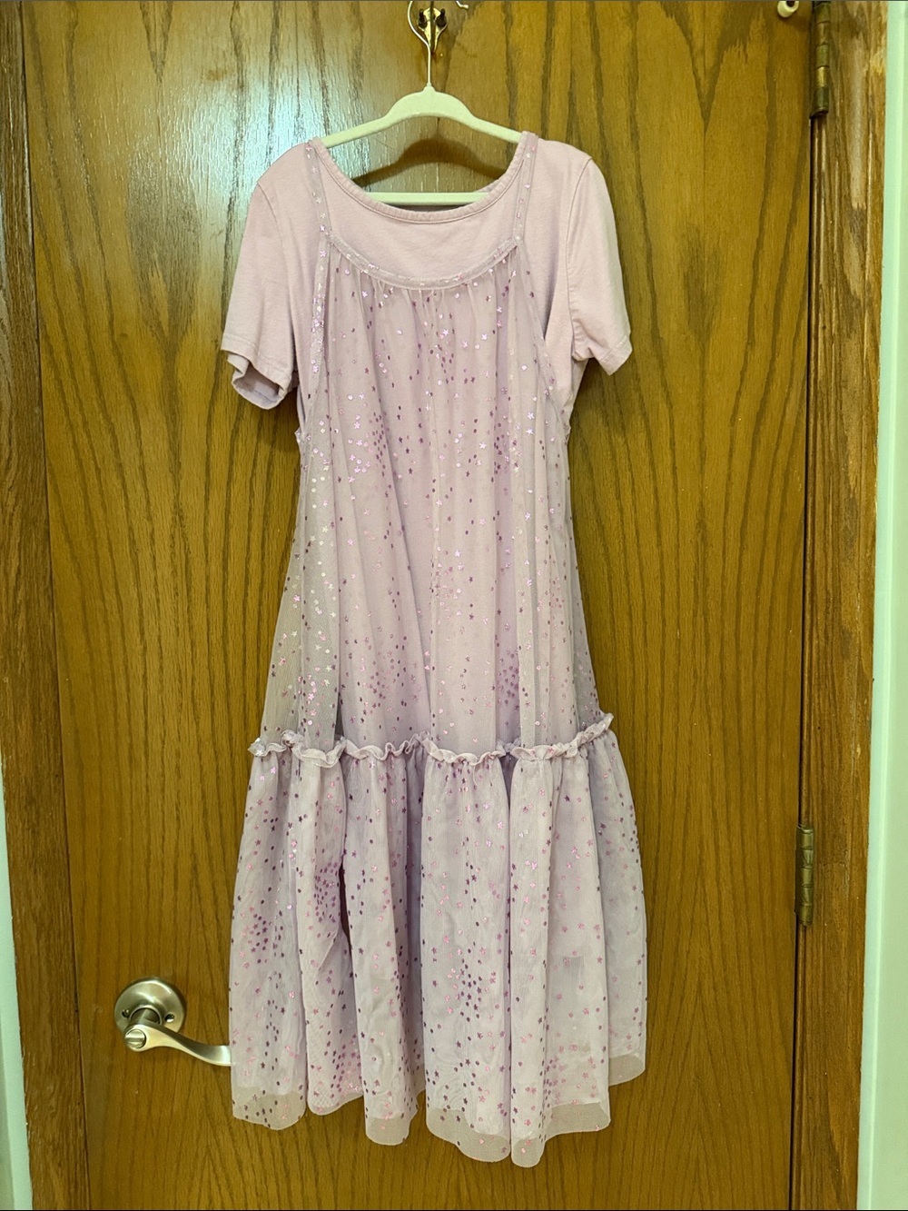 Carter's Lavender Sequin Tulle Casual Dress